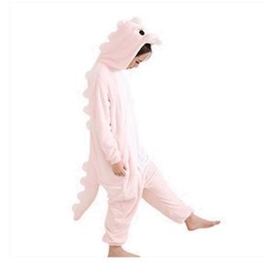 Pink dinosaur onesie